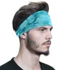 Fasce per capelli da donna, Fasce sportive per yoga da donna, Sport da corsa Fasce per capelli in cotone Tie Dye Elastico antiscivolo Fasce per il sudore Allenamento Capelli Fas