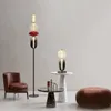 Moderne minimalistische Glasschirm-LED-Stehlampe für Wohnzimmer, Heimdekoration, Schlafzimmer, Nachttischlampe, nordische Innenbeleuchtung, Stehleuchte, AC 90–265 V