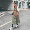 Women's Trench Coats Women's Big Goods Have Been Released 2022 Spring And Autumn Three-Color Color Matching Coat ZB