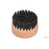 Brosse à poils en bois brosse à tête d'huile brosses à barbe pour hommes épurateurs de nettoyage ZZF14111