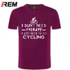 REM Ankomst män sommar mode t-shirts Biker cykel tryckt O-nacke -Shirts Male Short-Sleev Shirts 210716