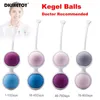 2/9PCS Kegel Balls Set Kegel Ejercitador Silicona Geisha Ben Wa Ball Apriete vaginal Músculos pélvicos Dumbbe Juguetes sexuales para mujeres P0816