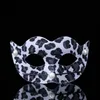 Party Masks 2021Pvc Leopard Masker Make Up Party Dance Halloween Masker Decorate 4 Color Rre8298