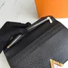 Carteras de diseñador de la marca KIMONO Cartera corta Monedero Titular de la tarjeta Caja original nueva llegada nueva promoción de moda larga Cremallera interna 2 colores V cerradura