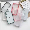 Прозрачный мягкий ТПУ жесткий четкий ПК Телефон обратно Cable Caporte Cover для iPhone 12 Mini 11 Pro Max X XR XS 8 7 6S 6 PLUS