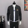 2021 Modemärke Baseball Tyg Jackor Herr Vinter Höst Slim Fit Herr Designerkläder Svarta Herr Ytterkläder Kappor Plus Size M-3XL