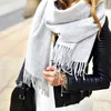 2022 Winter Unisex Top 100% Cashmere Scarf Classic Check Scarfs Women Men Pashmina Luxury Shawls and Scarves