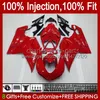 Kroppsarbete för Ducati 848 1098 1198 S 07 08 09 10 11 848R 1098R Glans Röd 75HM1 848S 1198R 1098S 1198S 2008 2008 2009 2010 2011 Fairing Kit