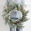 Nordic Artificial Garland Dekoracje choinki Rattan ozdoby Xmas Navidad Wiszące dekoracje Wedding Kitchen 201006