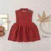 EnkeliBB Sleeveless Strap Dress Spring New Arrivals Soor Ploom Kids Girls Vintage Style Clothes High Quality Children Wear G1218