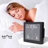 Digitaluhr Wasserdichte Badezimmer Wanduhr Dusche Saugwand Stand Alarm Timer Temperatur Luftfeuchtigkeit Alarm Meter H1230