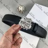 Width 3 8cm Belts with Box Designer Men's and Women's Leather Belts Smooth Buckle Top Quality Luxury Hipster Belts321S