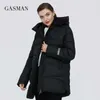 Gasman Rosa Moda Quente Mulheres Casacos de Inverno Mulheres Com Capuz Down Parka Outwear Casaco Feminino Baiacado Casaco Plus Size 011 211013