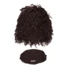 Perruque parentale Chapeaux de barbe Hobo Mad Scientist Caveman Tricoté à la main Bonnets d'hiver chauds Hommes enfants Cadeaux d'Halloween Bonnets de fête drôles Y3288087