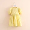Summer 2 3 4 5 6 7 8 10 Years Kids Princess Party Birthday Gift Child Knee Length Plaid Short Sleeve Dresses For Girls 210529
