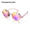 Occhiali da sole Diffraction Round Party Prism Diffracted Lens EDM Sunglasse