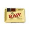 RAW Bob Cigarette Rolling Trays 180*125*15mm Smoking Accessories Tobacco Metal Tray Handroller Roll Case Smoke Grinder In Stock