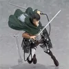 Figurine de dessin animé l'attaque des titans, Eren Jaeger/Levi Ackerman/Mikasa, Statue de Manga, figurine d'action, modèle de jouets en boîte, décor