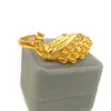 Peacock Jewelry Set Pendant+Ring+Earrings+Bangle Women 18K Yellow Gold Filled Ethnic Style Wedding Gift