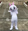 Robe de festival Costumes de mascotte de lapin à fourrure Carnaval Hallowen Cadeaux Unisexe Adultes Fantaisie Jeux de fête Tenue de vacances Célébration Tenue de personnage de dessin animé