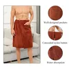 Men's Sleepwear CALOFE Sell Fashion Man Wearable Magic Mircofiber Bath Towel With Pocket Soft Swimming Beach Pajamas Homewear