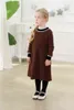 Enfants tricotés pulls pour garçons filles printemps enfants robe frère soeur correspondant tenues tricot pull 211231