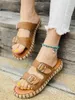 Chinelos de verão chinelos mulheres espadrille sandálias senhoras sapatos de praia de pés abertos plataforma desliza fêmea flip flops