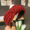 Sonbahar Kış Örme Büküm Türban Bandı Baskılar Streç Hairbands Spor Bantlar Yoga Headwrap Bandana Kadın Kızlar Saç Aksesuarları