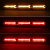 Flow LED-trunkremsa Ljusbil bakre vindrutan Amber Turn Signal 1 Par körlampor Röd svansbromslampa