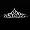 Kinder Tiaras und Kronen Stirnband Kinder Mädchen Braut Kristall Krone Hochzeit Party Zubehör Haarschmuck Ornamente Kopfschmuck