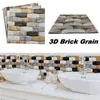 10 / 20pcs 3D 스티커 대리석 패턴 PVC 방수 자기 접착 종이 30x30cm 벽돌 곡물 스티커 욕실 벽 장식 210310