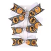 Baby Girls Halloween Barrettes Kids Bowknot Hairpins With Clipper Children Pumpkin Head Hair Accessories 3st Set QWS068