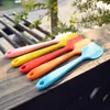 Silicone Food Grade Non Stick Butter Spatula Cooking Tools Cutter Brush Mixer Chocolate Smoother Heat Resistant Cookie Pastry Cake Cream Baking Scraper JY0748
