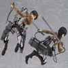 15 cm japansk anime attack på Titan Levi Eren Yeager Mikasa Ackerman PVC Action Figur Toy Collection Model Doll Gift Q07222607208