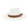 Summer Sea Beach Cap Cappello da sole Donna Uomo Jazz Erba Cappelli di paglia Ragazze Cappello a tesa larga Moda uomo Panama Cappellini Uomo Donna Coppia viaggio Sunhat NOVITÀ