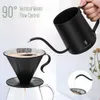 Set di gocciolamento da 600 ml Pentola in acciaio inossidabile Brocca Bollitore V60 Filtri per caffè in vetro Freddo Dripper Barista Tools