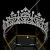 Diadèmes et Corona luxe rétro nouveau cubique Zircon femmes 039s fête de mariage cheveux accessoires coiffure princesse couronne X06259241901