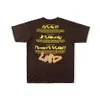 T-shirt à manches courtes pour hommes Lettres numériques Imprimer T-shirts de haute qualité Hip Hop T-shirt surdimensionné