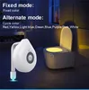 LED Tuvalet Işık PIR Hareket Sensörü Gece Lambası 8 Renkler Arka Işık WC Kase Koltuk Banyo Işıkları Çocuk