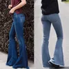 Yüksek bel kot pantolon flare kot pantolon kadınlar için çan dip vintage denim skinny jeans kadın artı boyut siyah kadın geniş bacak pantolon 210302