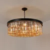 Post-Modern Plafond Crystal Ring Kroonluchter Woonkamer Villa Club High-end Hotel Luxe Cirkelvormige Crystal Lamp