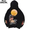 blumen bestickt hoodie