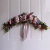 Rose Peony Artificial Flowers Garland European Lintel Wall Decoratieve Bloemdeur Krans Voor Bruiloft Home Kerstdecoratie Y201020