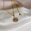 Camellia Pendant Clavicle Necklace Fashion Hip Hop Smycken Link Kedja Designer Halsband för män Kvinnor Present