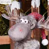 홈 레드 엘크 인형 결혼식 Xmas 장식 사랑스러운 인물 앉아있는 장난감 키즈 축제 선물 kerst y201020을위한 크리스마스 장식