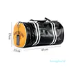Wobag 남자 PU 소재 야외 여행 피트니스 스포츠 가방 방수 실린더 가방 멀티 포켓 지퍼 메신저 1