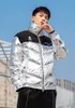 Winter men's white duck feather parkas coat hooded casual men plus size thickened bright color coat jacket