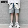 IEFB Mäns Slitage Sommar Personlighet Alternativ Anti-Wear Design Nisch Denim Shorts Trend Male Jeans Knee Längd Byxor 9Y1906 210713