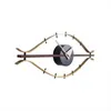 壁掛け時計パーソナライズされたクリエイティブ時計ぶら下げ装飾の静かな現代のデジタル木製Diy Duvar Saatiの家の装飾60A823