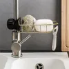 Nytt rostfritt stål Kökshållare JusteringBale Sink Caddy Organizer Soap Borste Diskmaskin Vätska Drainer Brush Storage Rack EWD5817